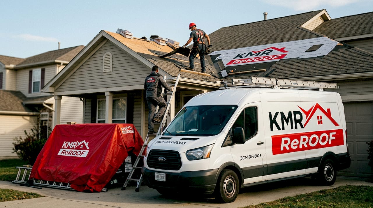 Installing slope on flat roof panels
