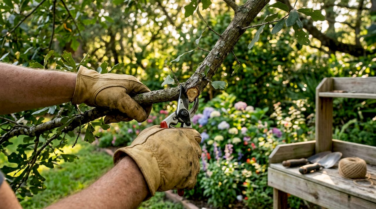 Tree Wound Care Guide for Central Florida Homeowners 2 Close-up of proper pruning cut on tree branch