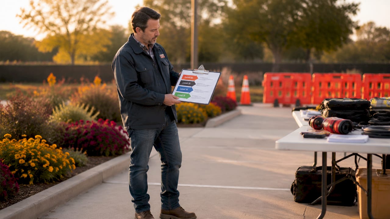 Engineer studying NICET certification levels