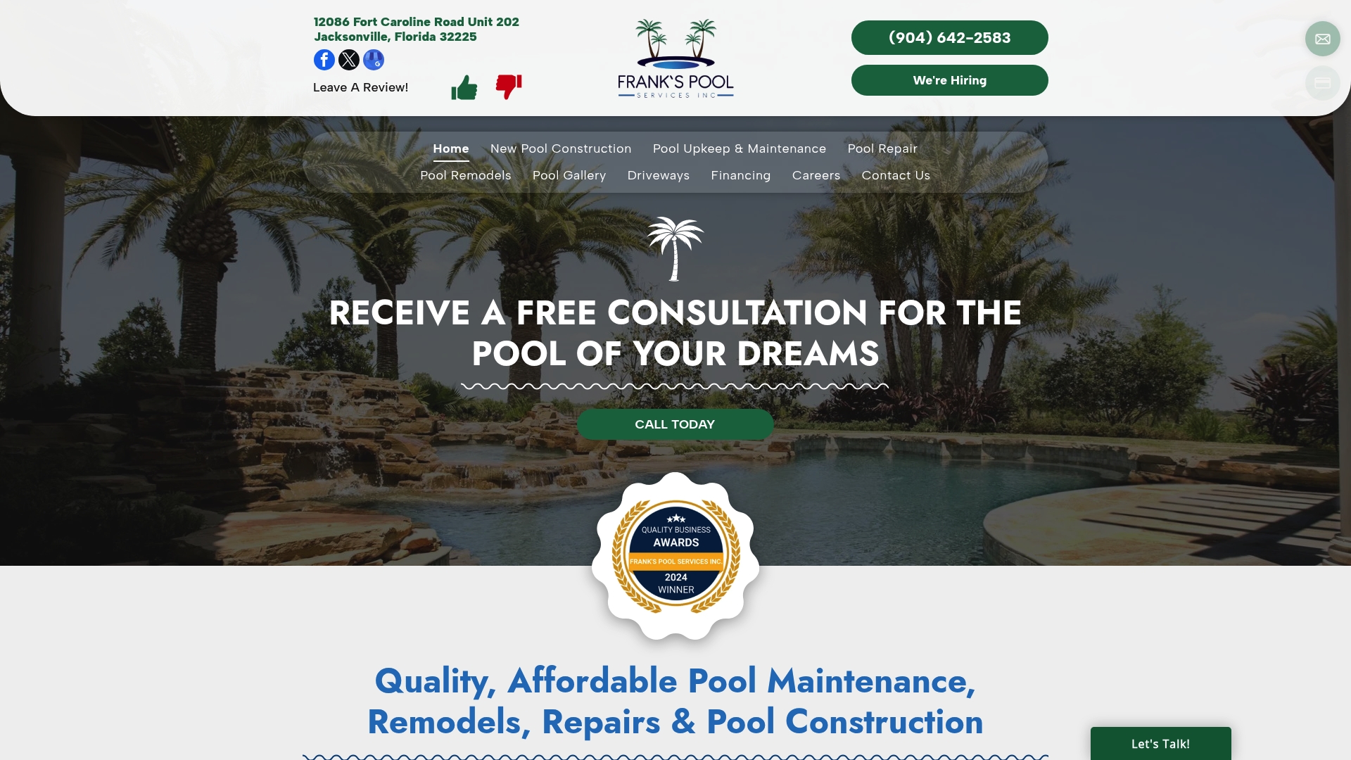 https://frankspoolservicesinc.com