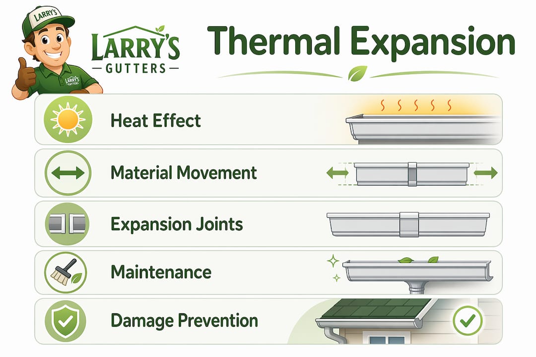 Infographic showing thermal expansion key steps