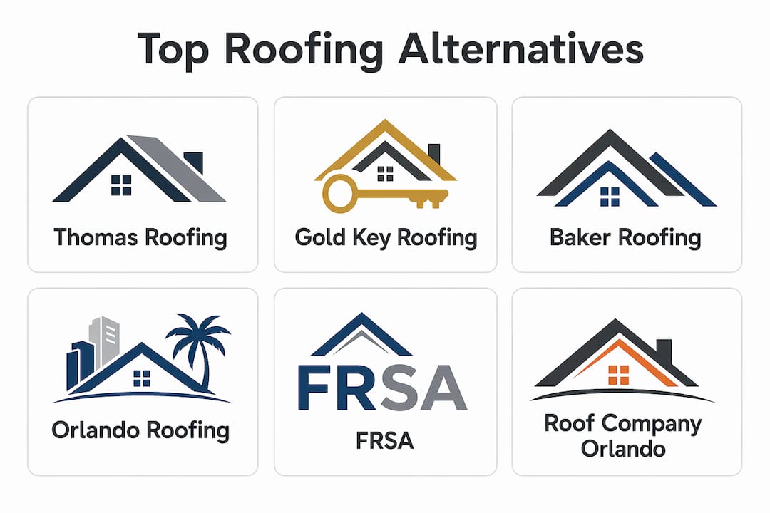 Infographic showing top Central Florida roofing alternatives ranked