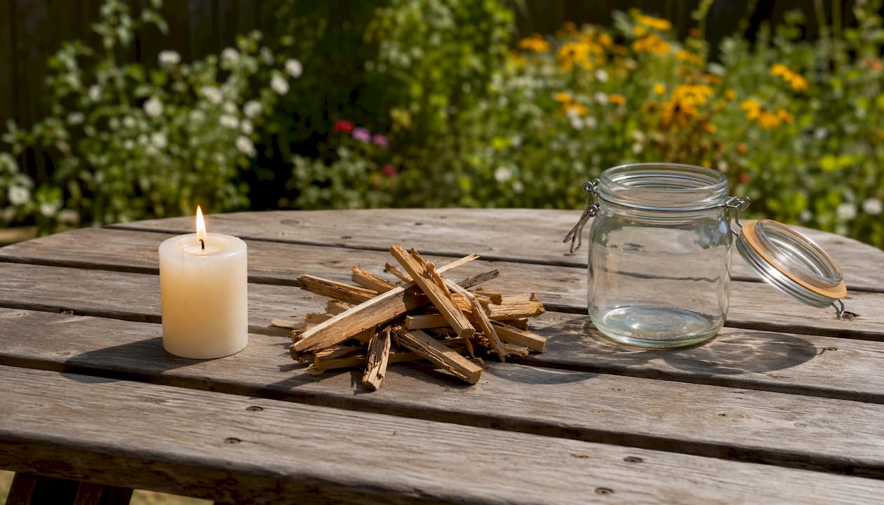 Objects illustrating the fire triangle concept