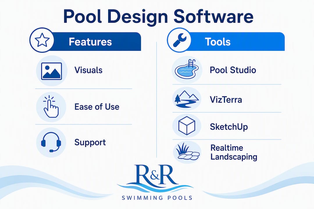 Focalenz.com Alternatives for Central Florida Pool Projects 1 Infographic comparing pool design software features and tools