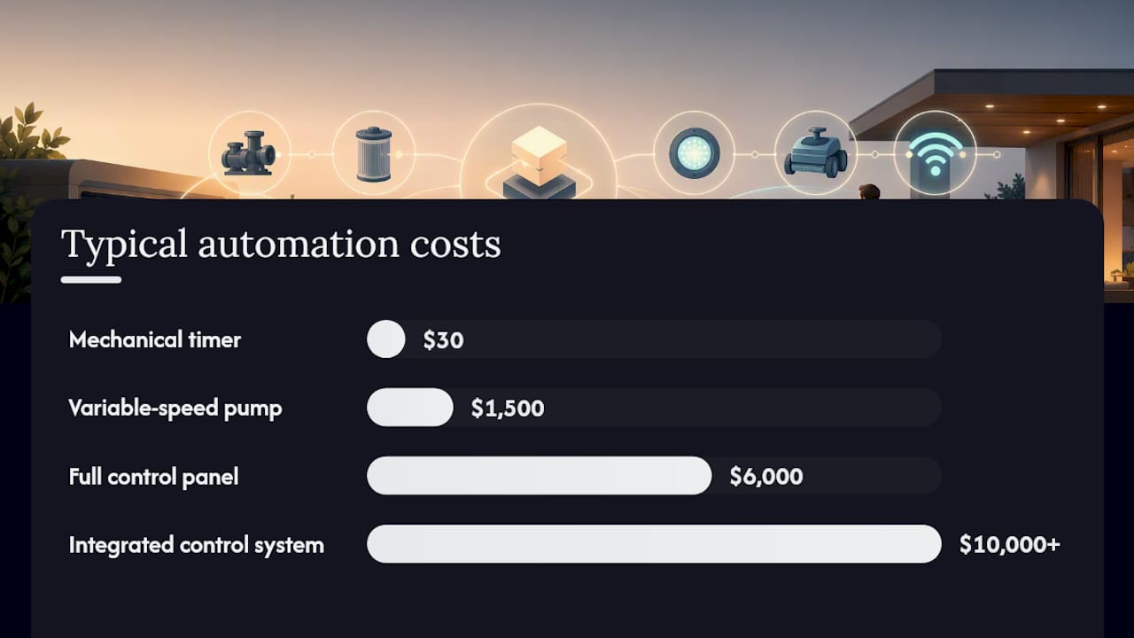 Pool Automation Pros and Cons: Is It Worth It? 1 Diagram of pool automation cost components