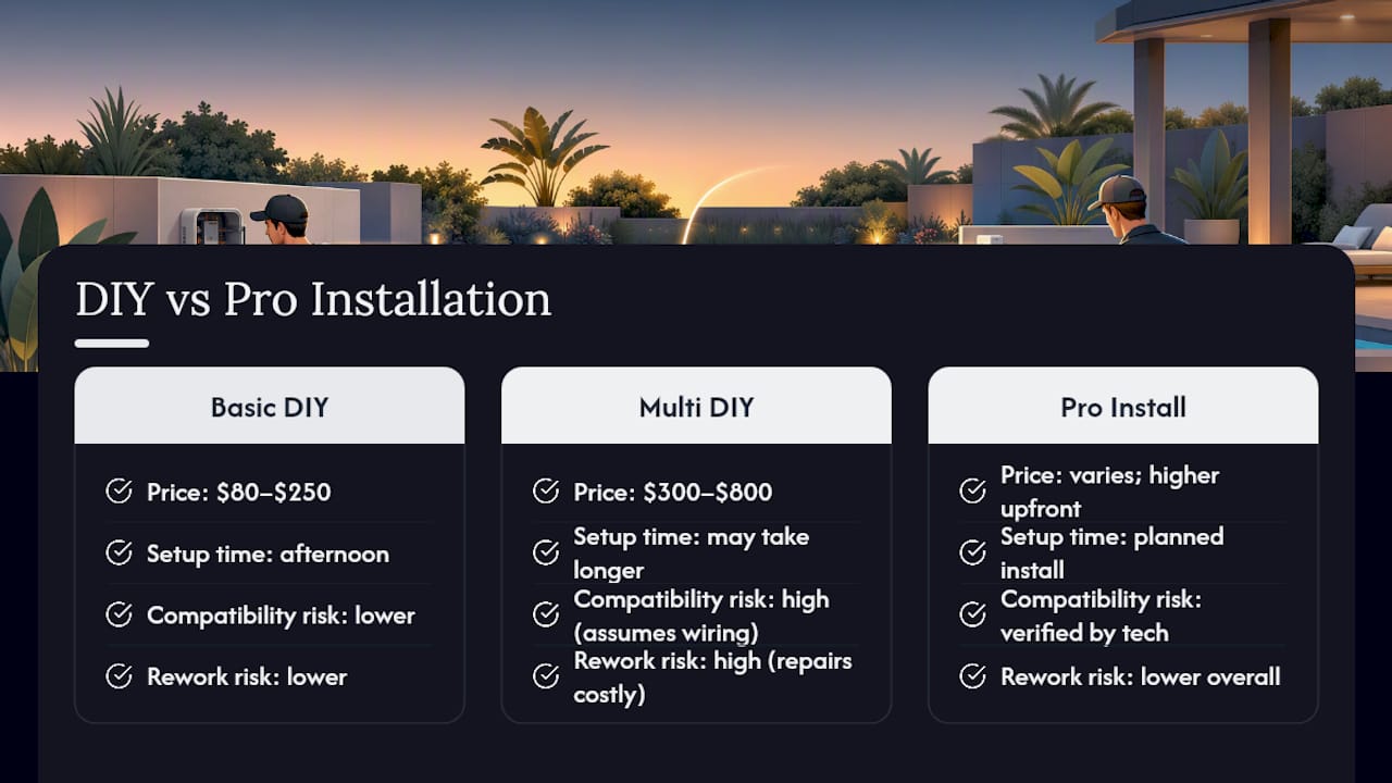 DIY pool automation cost and risk comparison