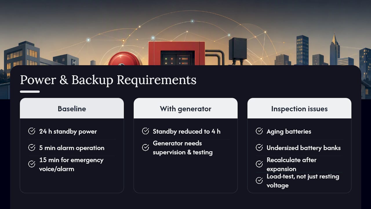 What Are the Power and Backup Requirements? — overview diagram