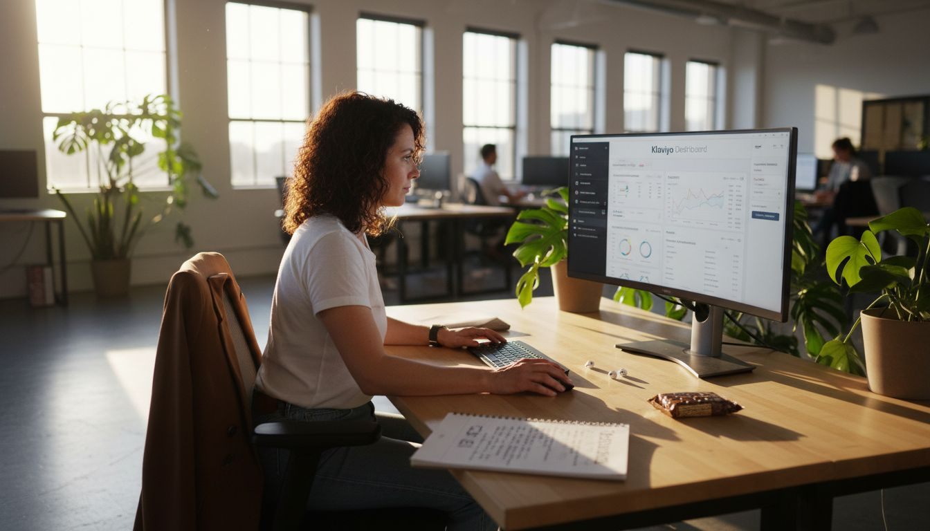 Marketer setting automation on Klaviyo dashboard