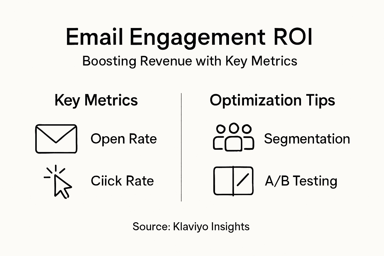 Infographic on optimizing email engagement ROI