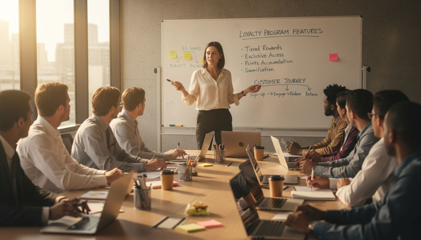 Team designing ecommerce loyalty program features