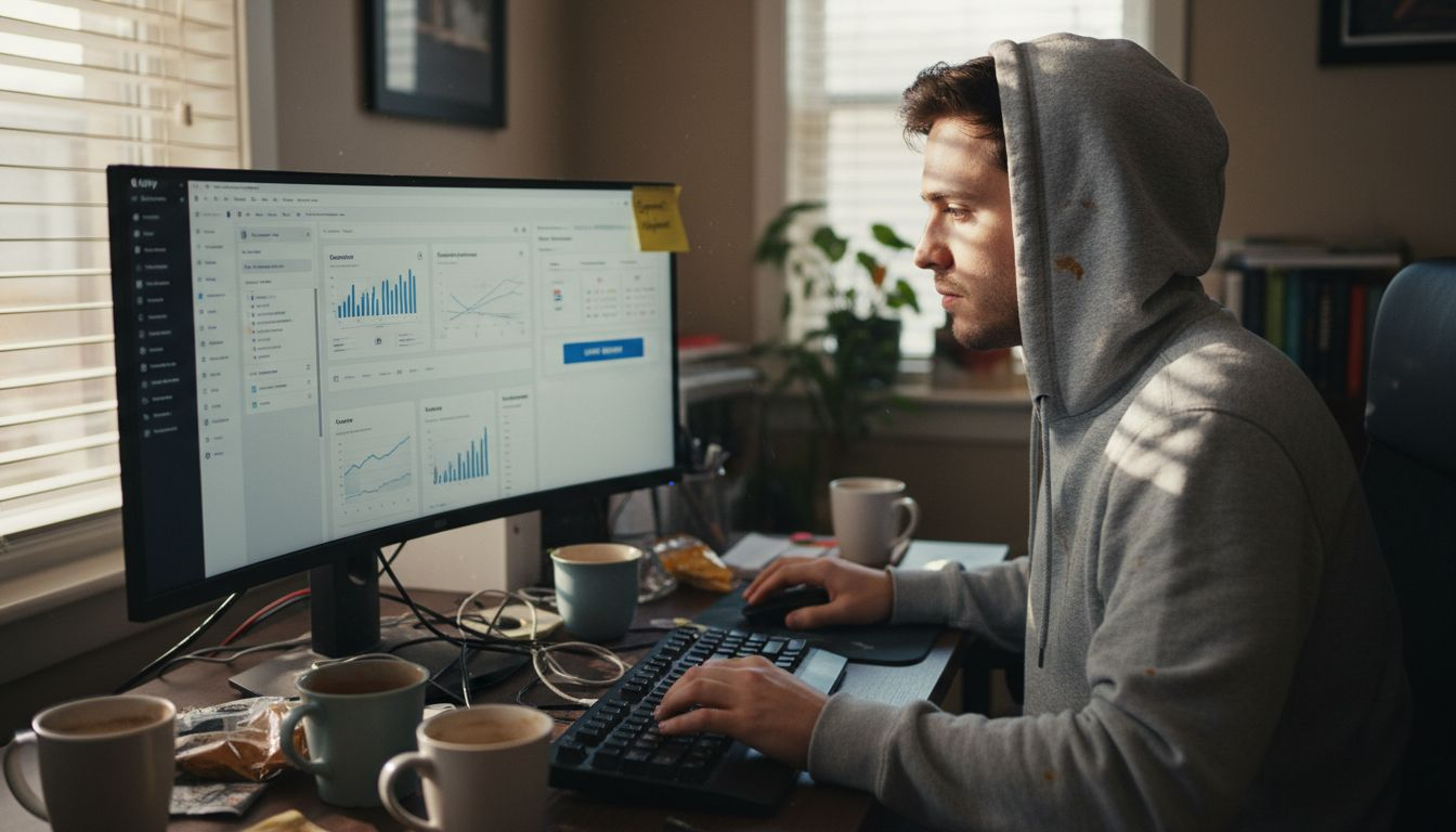 Marketer setting up automated email