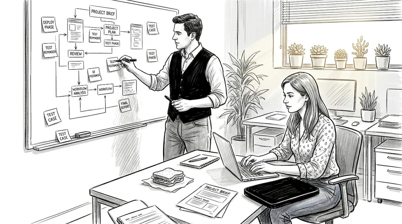 Team collaborates on ecommerce automation project