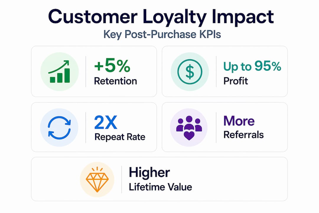 Infographic with key loyalty stats and KPIs