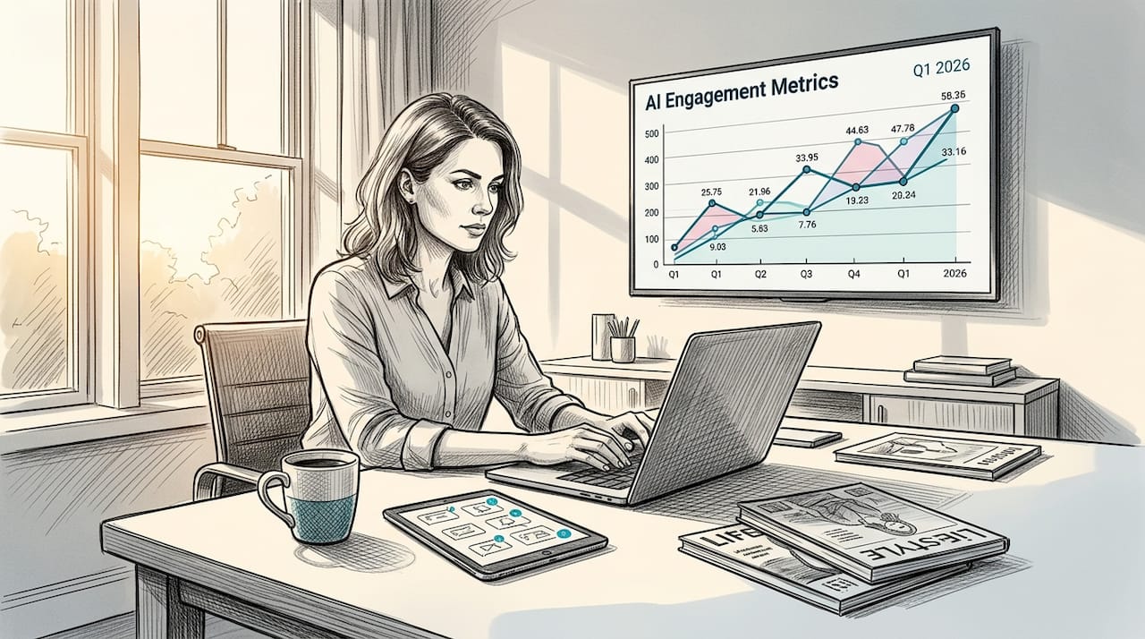 Woman using AI-driven ecommerce site