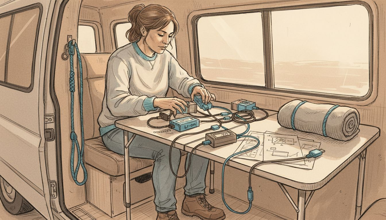 Preparing lithium battery system in campervan