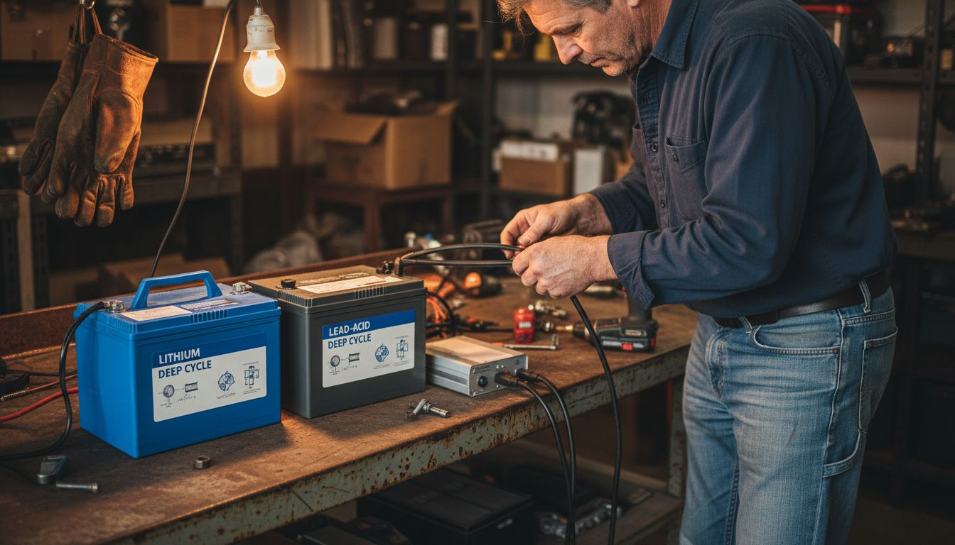 Comparing lithium and lead-acid campervan batteries