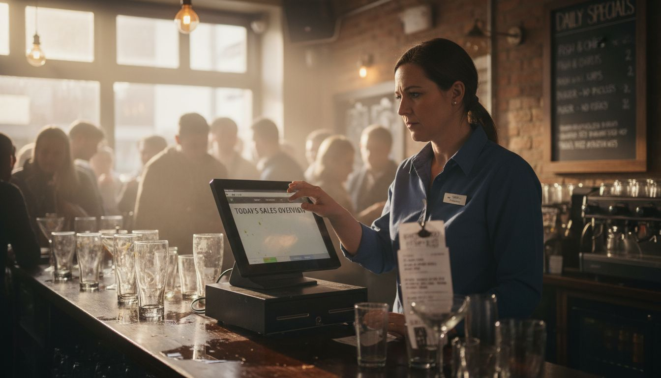 Restaurant manager using integrated POS system