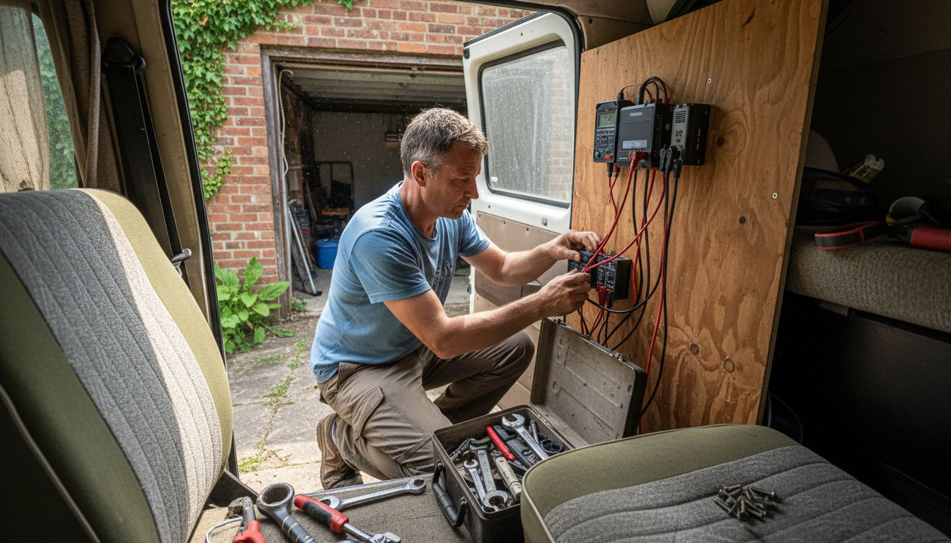 Fitting a solar charge controller in campervan