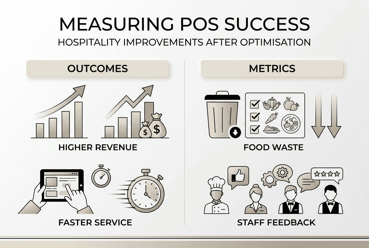 Infographic measuring hospitality POS optimisation outcomes