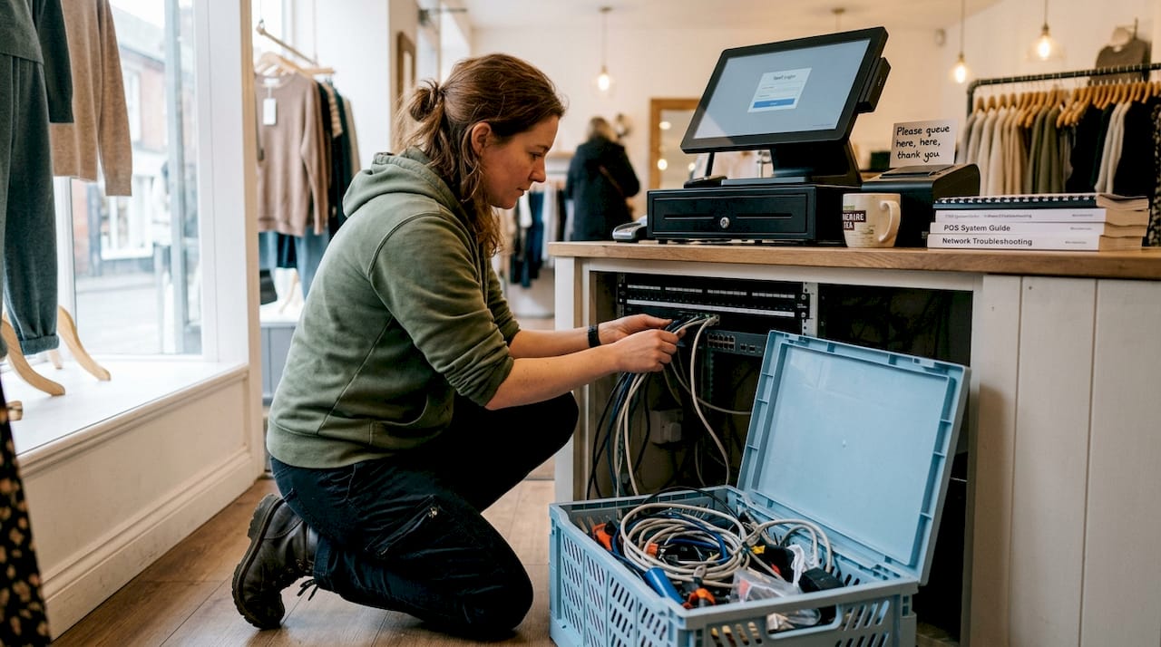 POS system security maintenance in boutique