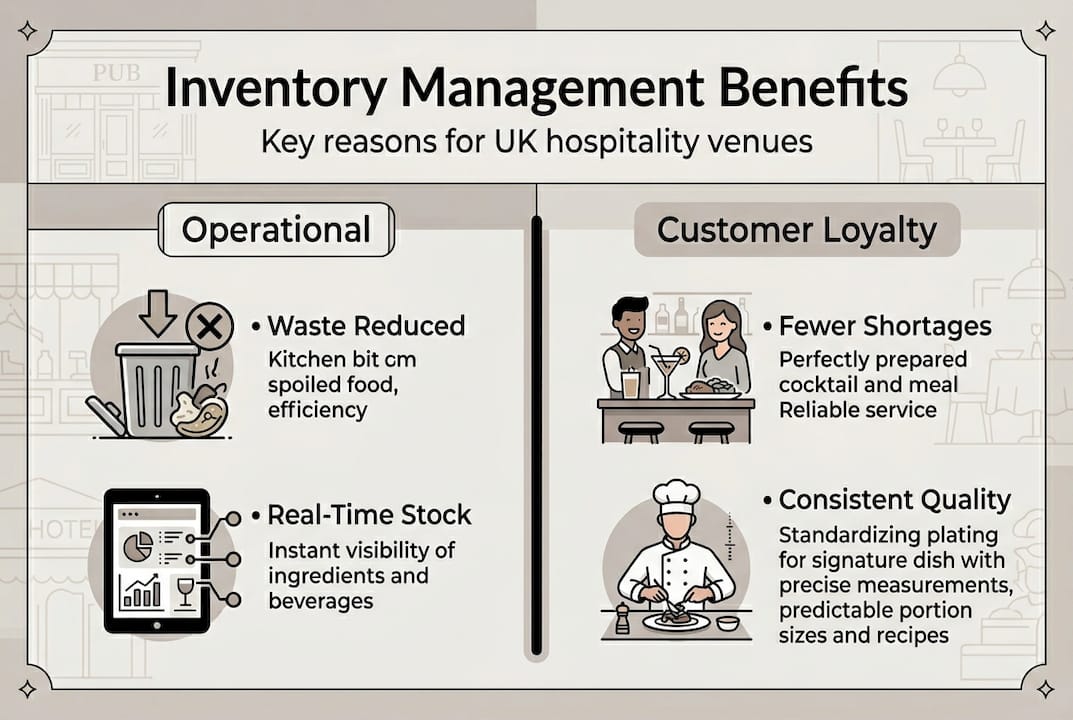Infographic the benefits of inventory management