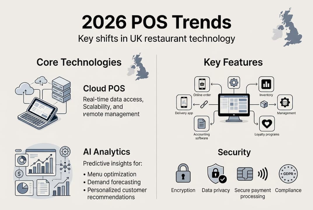 Infographic showing 2026 POS tech trends overview