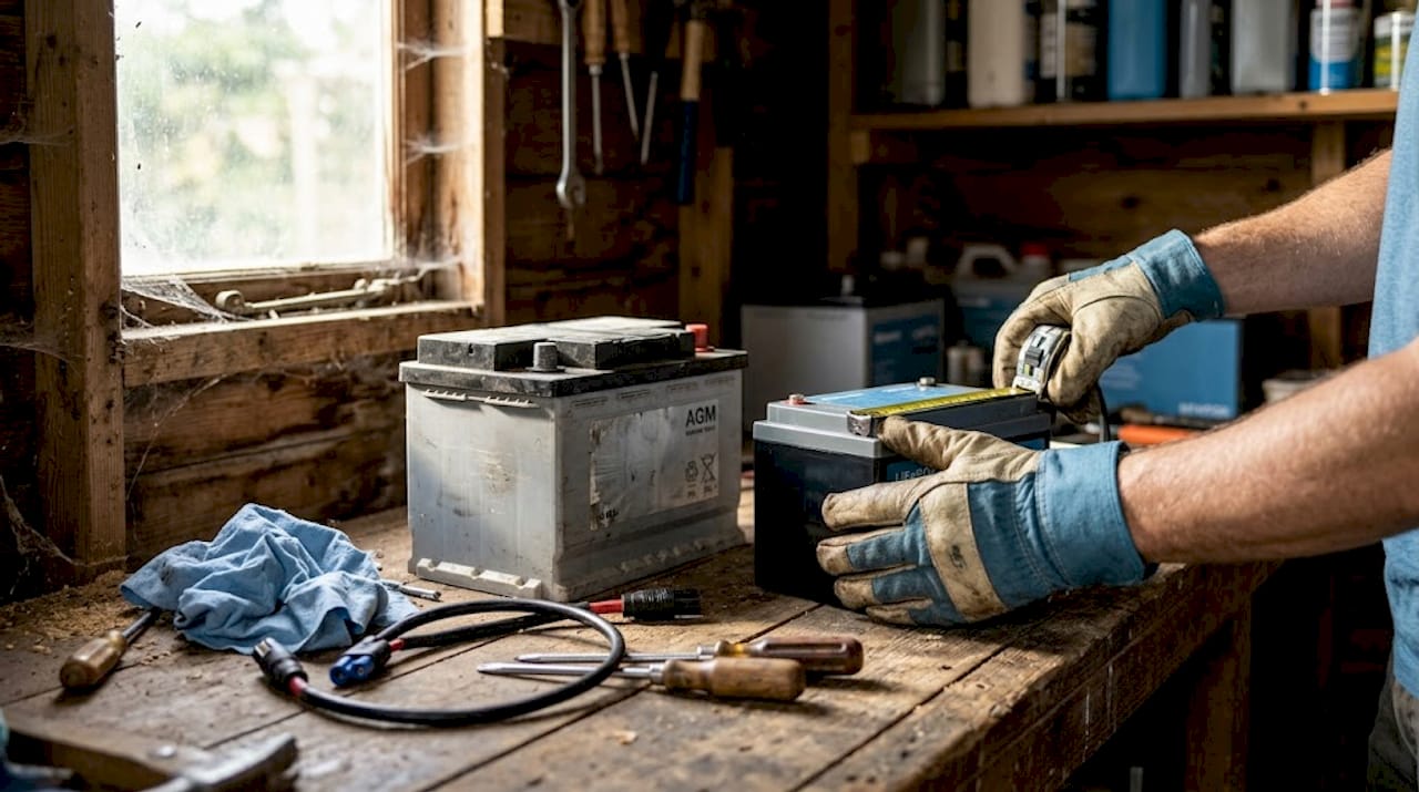 Comparing lithium and AGM batteries in motorhome