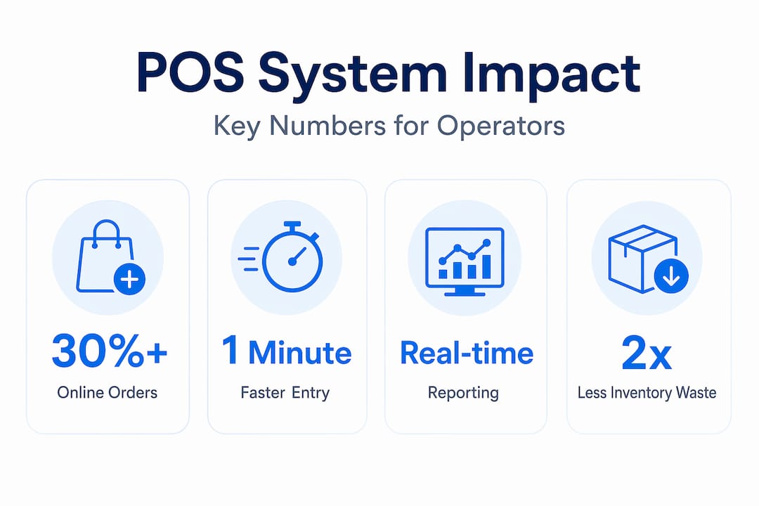 Infographic with key POS metrics for operators