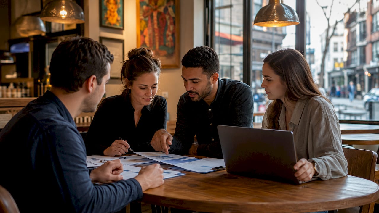 Team collaborating on unified commerce strategy