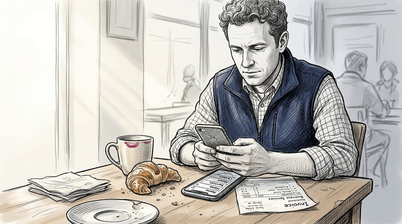 Business Owner Testing Mobile Website Design