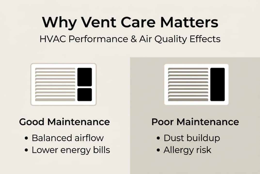 Infographic vent maintenance effects summary