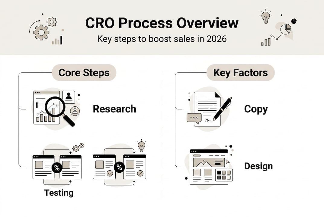 Infographic Showing Conversion Optimization Steps