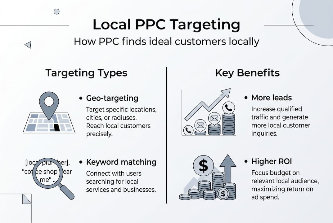 PPC advertising: boost local leads & visibility fast 2 Infographic Visualizing Local Ppc Targeting Methods