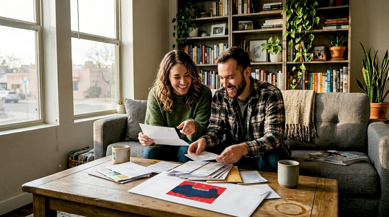 Tenants enjoying clean apartment interior