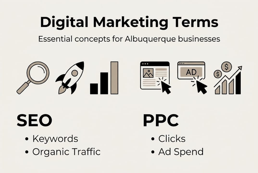 Infographic Compares Seo And Ppc Terms