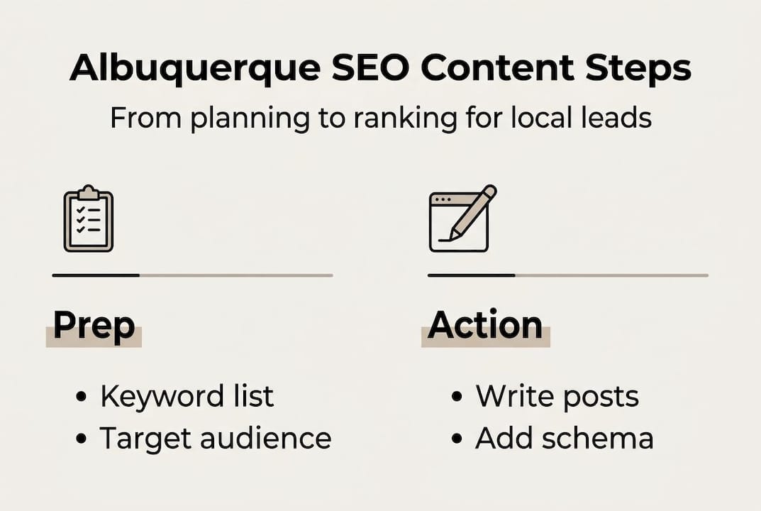 Infographic Overview Of Albuquerque Seo Content Process