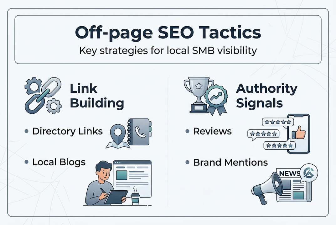 Infographic Outlining Off-Page Seo Tactics