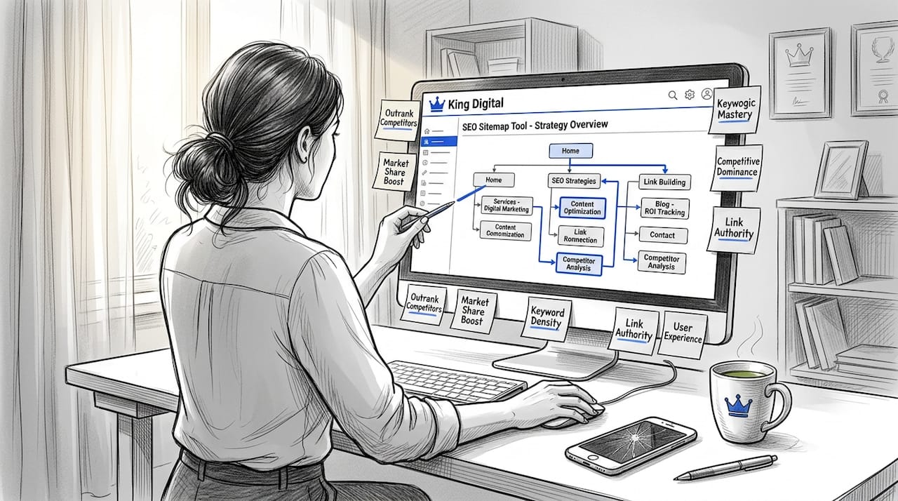 Marketing Coordinator Optimizing Website Seo Workspace