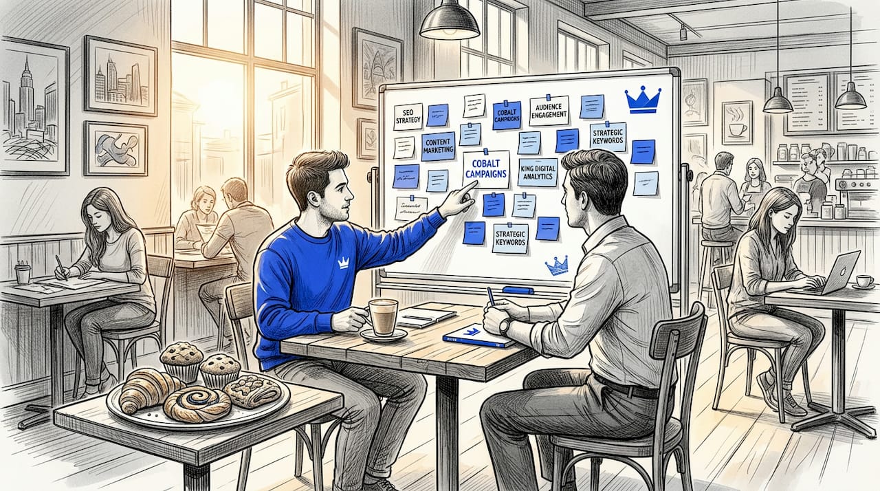 What Is Keyword Research? A Guide for Business Owners 2 Team Brainstorming Keyword Ideas At Whiteboard