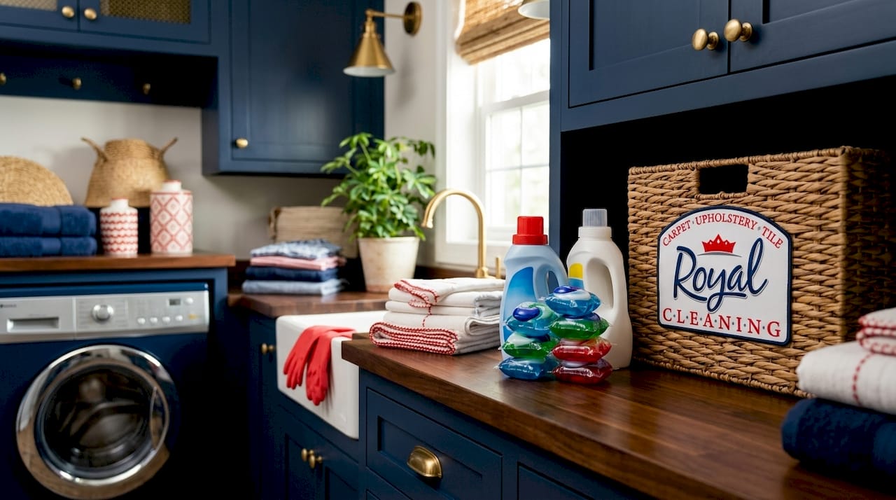 Child reaching for laundry detergent packets