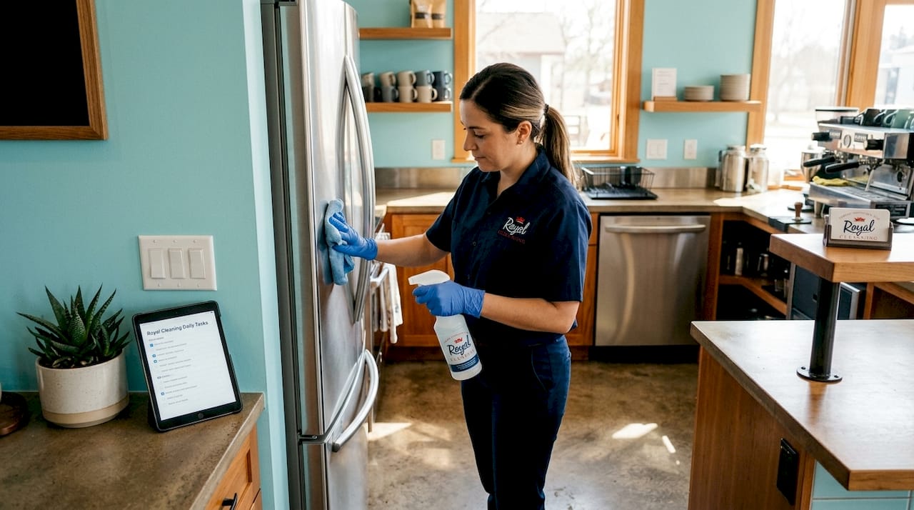 Cleaner disinfecting kitchen touchpoints