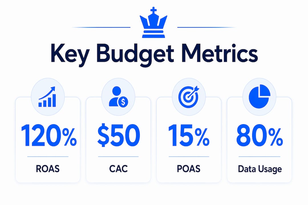 Infographic Displaying Key Marketing Budget Metrics