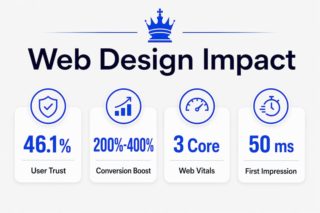 Infographic Showing Web Design&Amp;Apos;S Key Impact Statistics