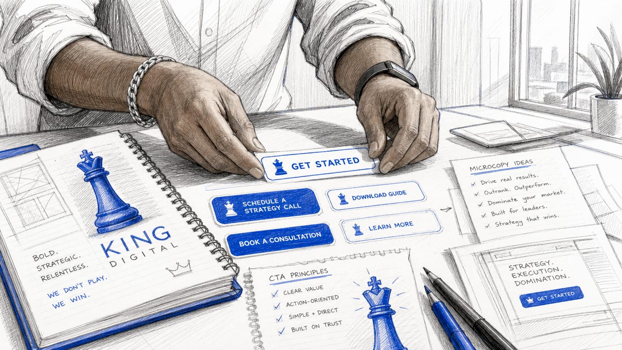 Explaining Call-to-Action Strategies That Drive Real Conversions 2 Hands Arranging Cta Components On Table