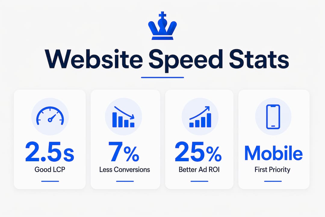 Infographic Showing Key Website Speed Seo Statistics