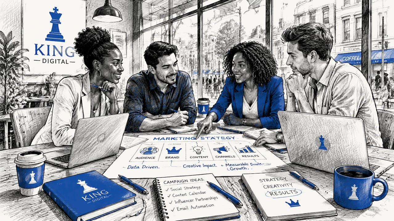 What Is a Boutique Marketing Agency for SMBs? 3 Diverse Marketing Team Engaged In Discussion