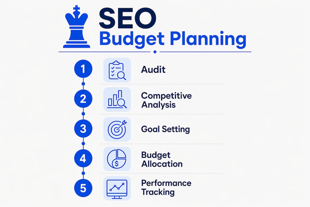 Local SEO Budget Planning Steps for Albuquerque Businesses 1 Infographic Of Seo Budget Planning Steps