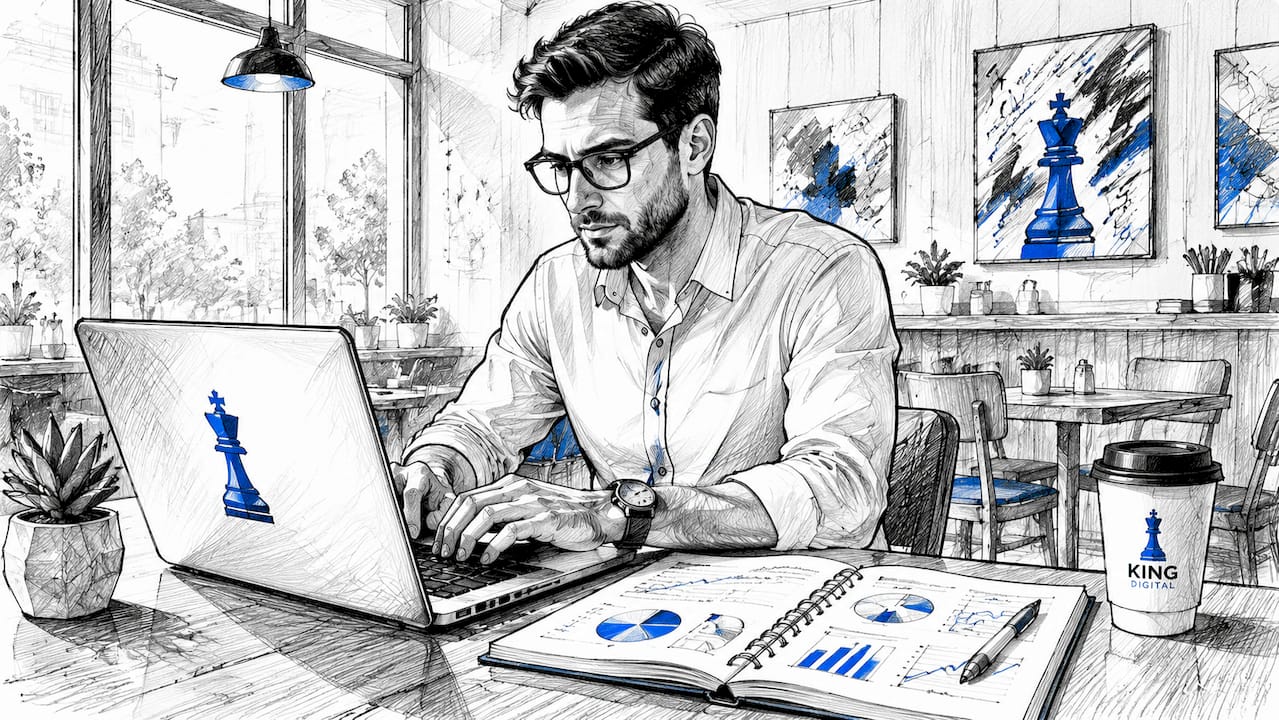 Analyst Hands Typing Market Research Data