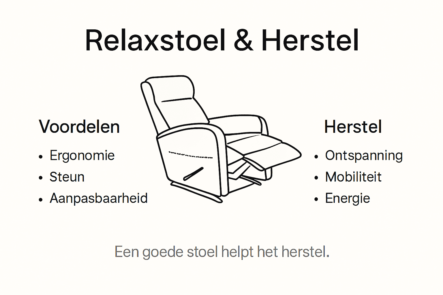 Infografiek: De positieve invloed van een relaxstoel op het herstelproces