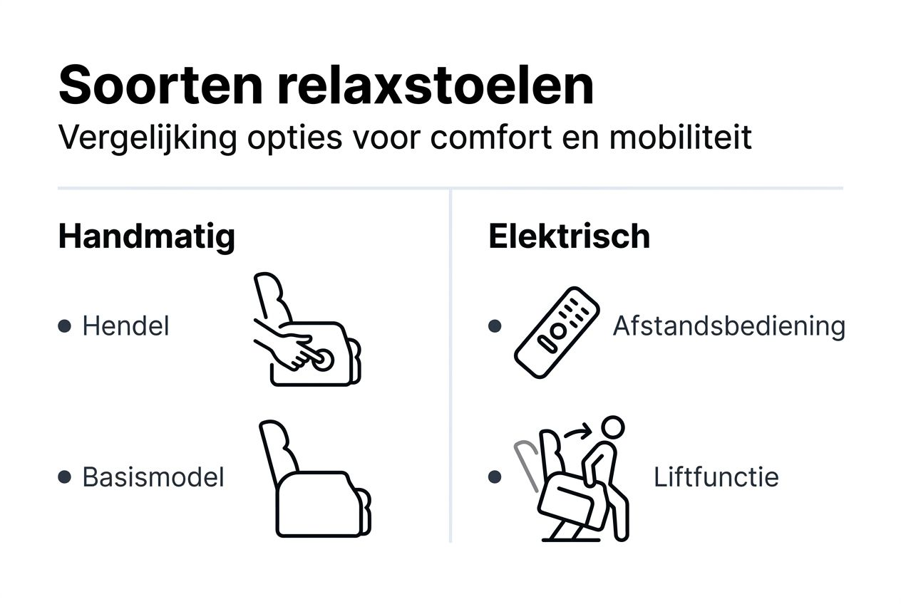 Overzicht: verschillende soorten relaxfauteuils en hun mogelijkheden